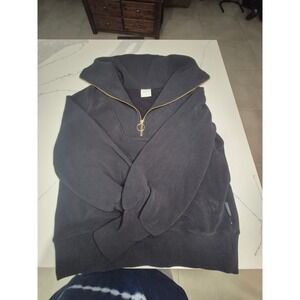 Varley Quarter‎ Zip Pullover Ribbed Cozy Comfy Lounge Sweatshirt XS